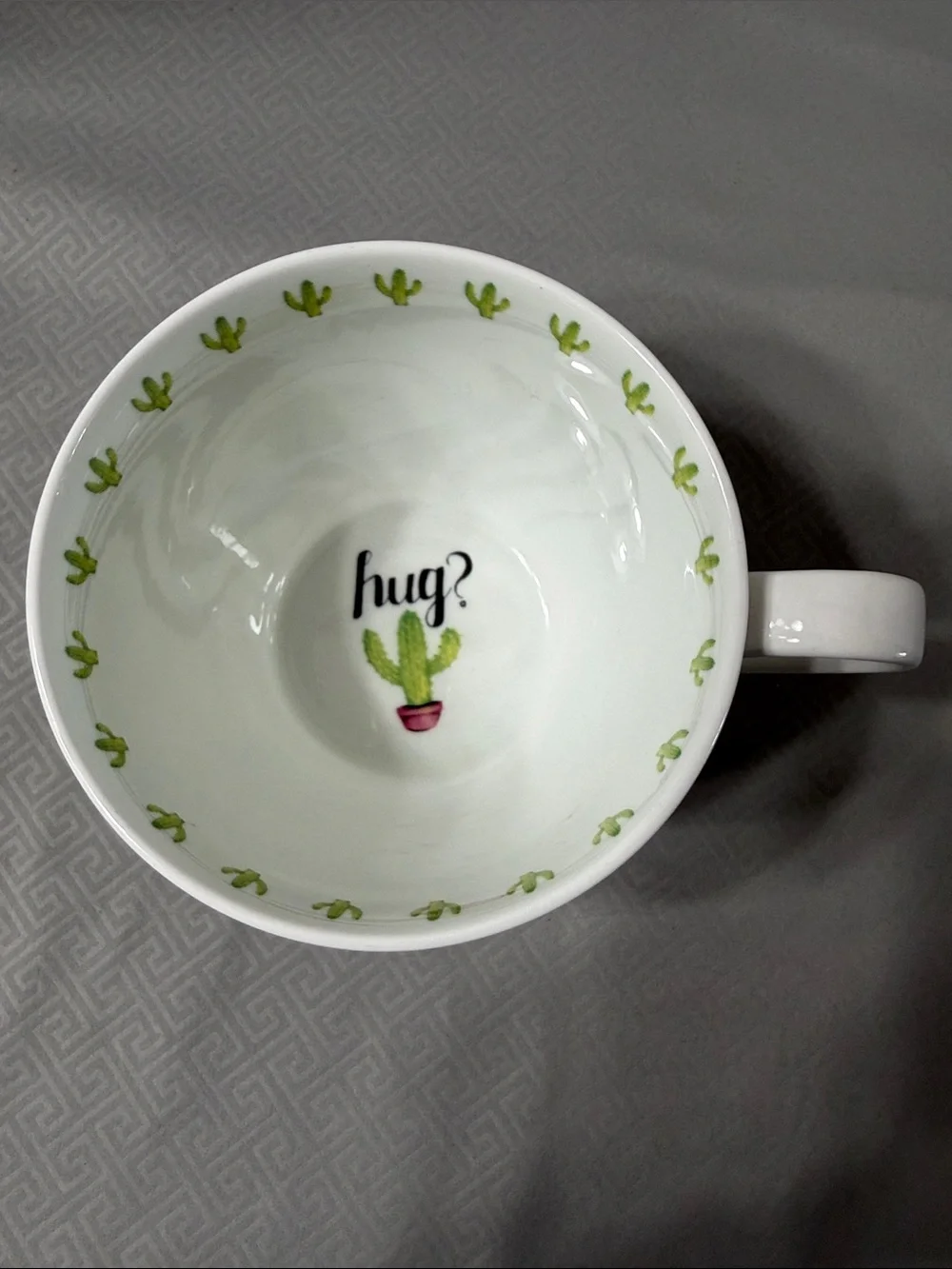 Portobello by Design Desert Cactus Pattern Bone China Oversized Mug Multicolor